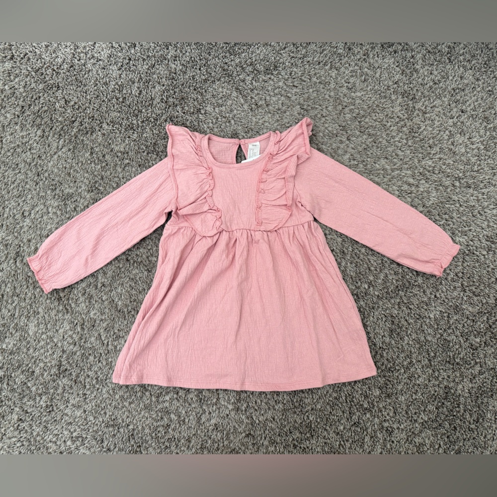NWT H&M Soft Pink Ruffle Dress for Toddler Girl